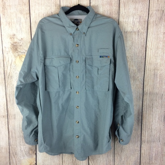 Exofficio Other - Exofficio Mens Long Sleeve Button Down Shirt Sz XL